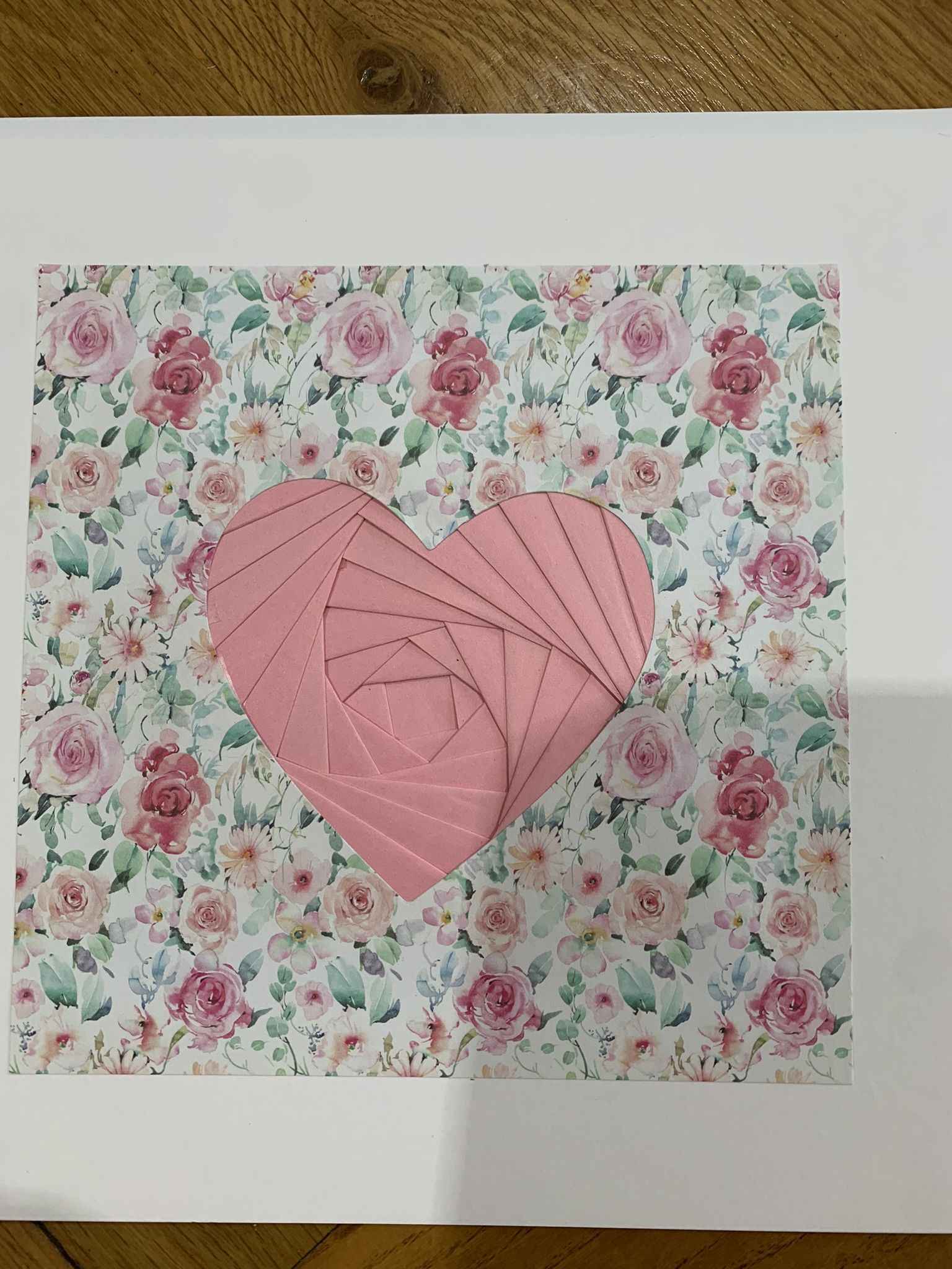 Handmade Valentine’s card 