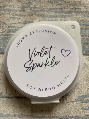 Violet sparkle soy wax blend melts