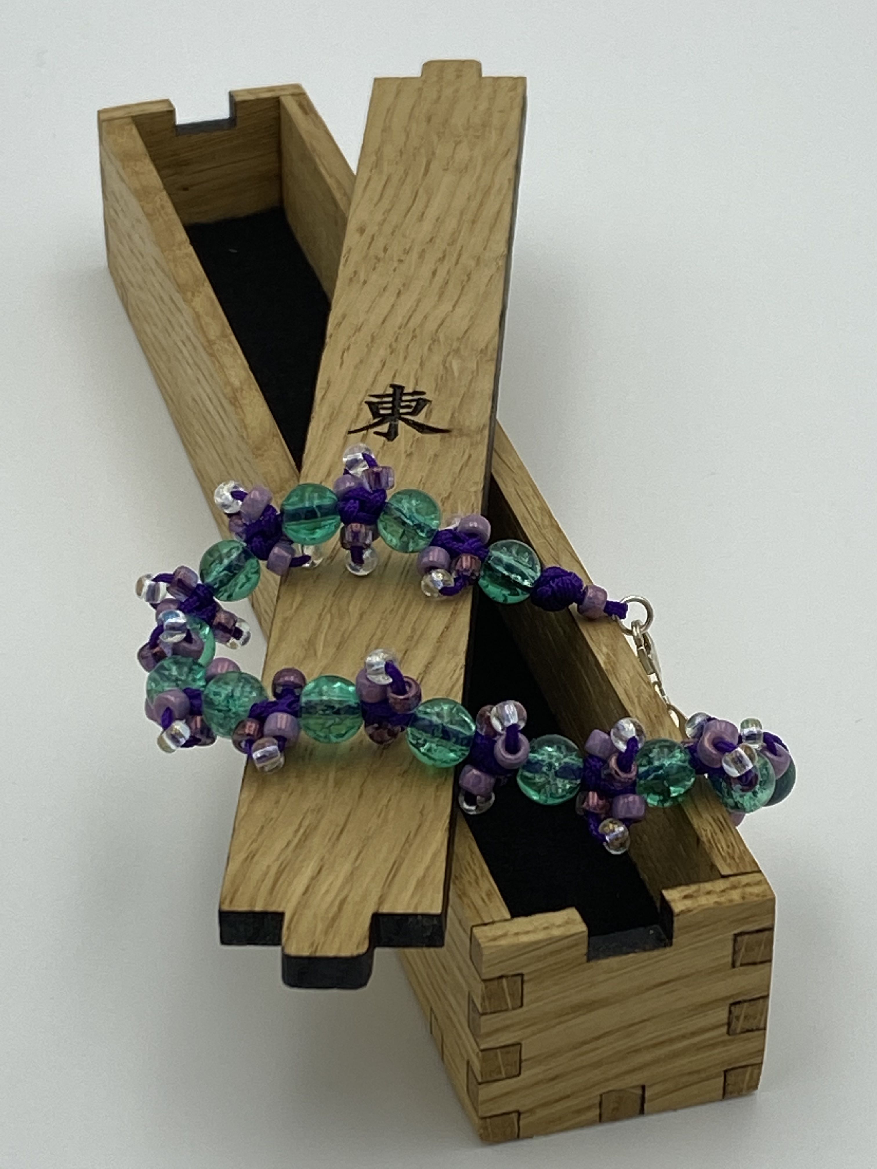 Chinese Knot Bracelet - Virtue Knot Bracelet - (Woven & Braided) - Includes a Wooden Presentation Box