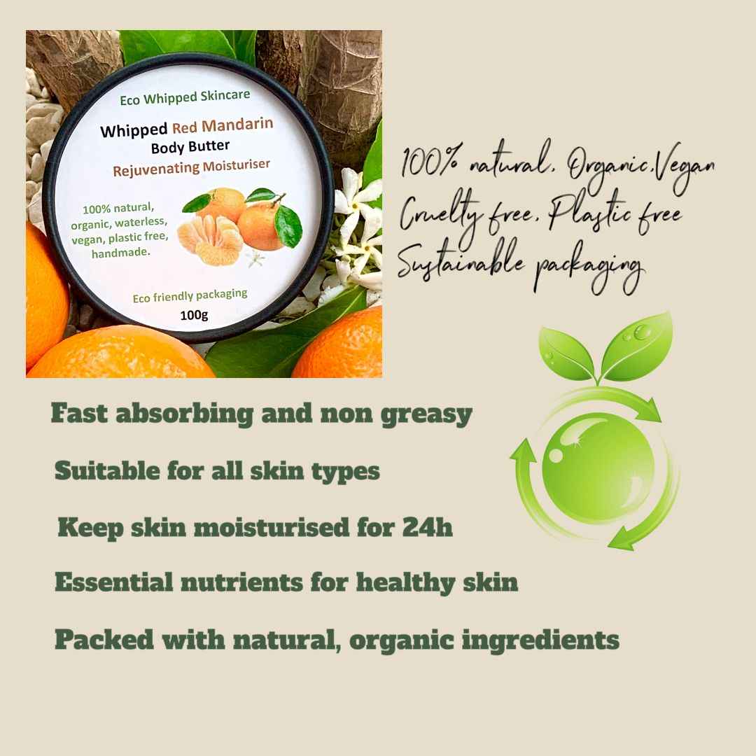 Body Butter | Rejuvenating Moisturiser | Natural, Organic, Vegan, Cruelty free, Plastic free Artisan Skincare 