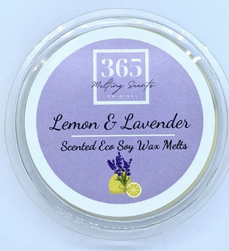 Lemon & Lavender Wax Melt snap pot 