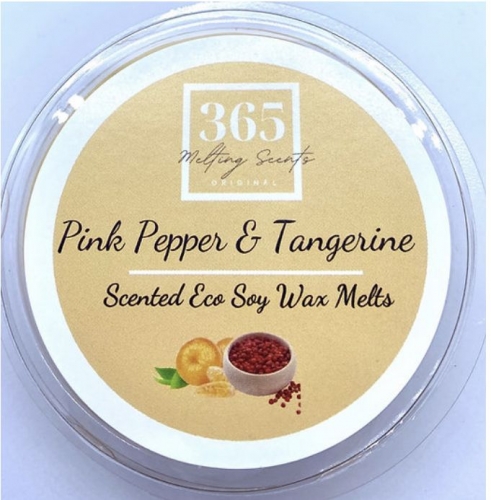 Pink Pepper & Tangerine  Wax Melt snap pot 