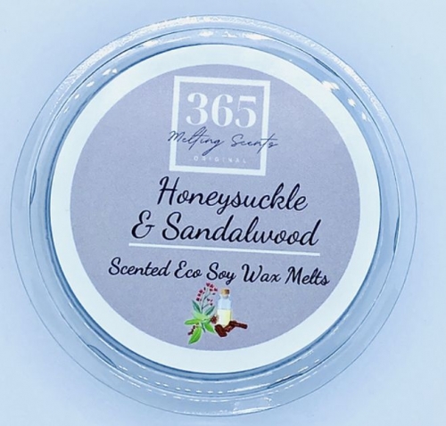 Honeysuckle & Sandalwood Wax Melt snap pot 