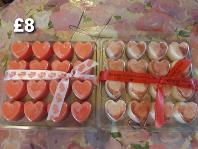 Handmade 16 Hearts Wax Melts