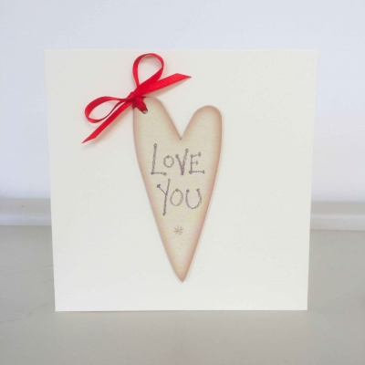 handmade-item handmade-gifts A handmade 'love you' card.