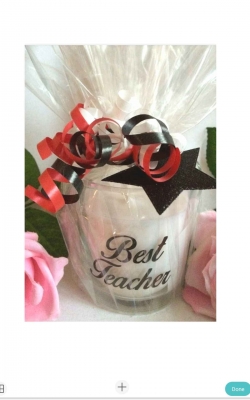 Best Teacher candle, teacher gift, thank you teacher gift
