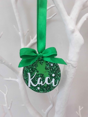 Personalised Tinkerbell Bauble,Tinkerbell Christmas Tree Decoration, Tinkerbell Gift

