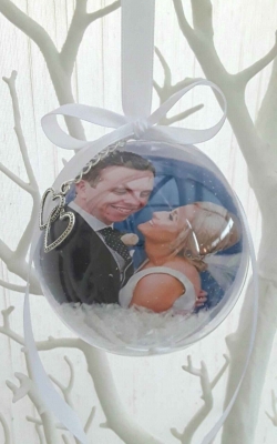 Beautiful Wedding Bauble, First Christmas as Mr & Mrs bauble, Mr & Mrs Ornament