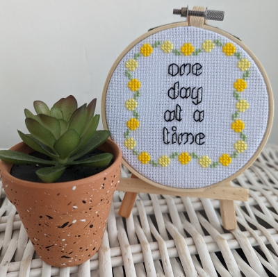 handmade-item handmade-gifts One Day at a Time hoop