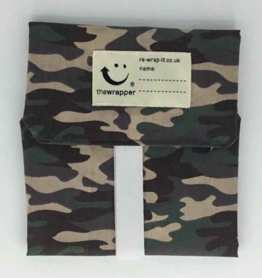 New Camouflage  REUSABLE SANDWICH WRAPPER!