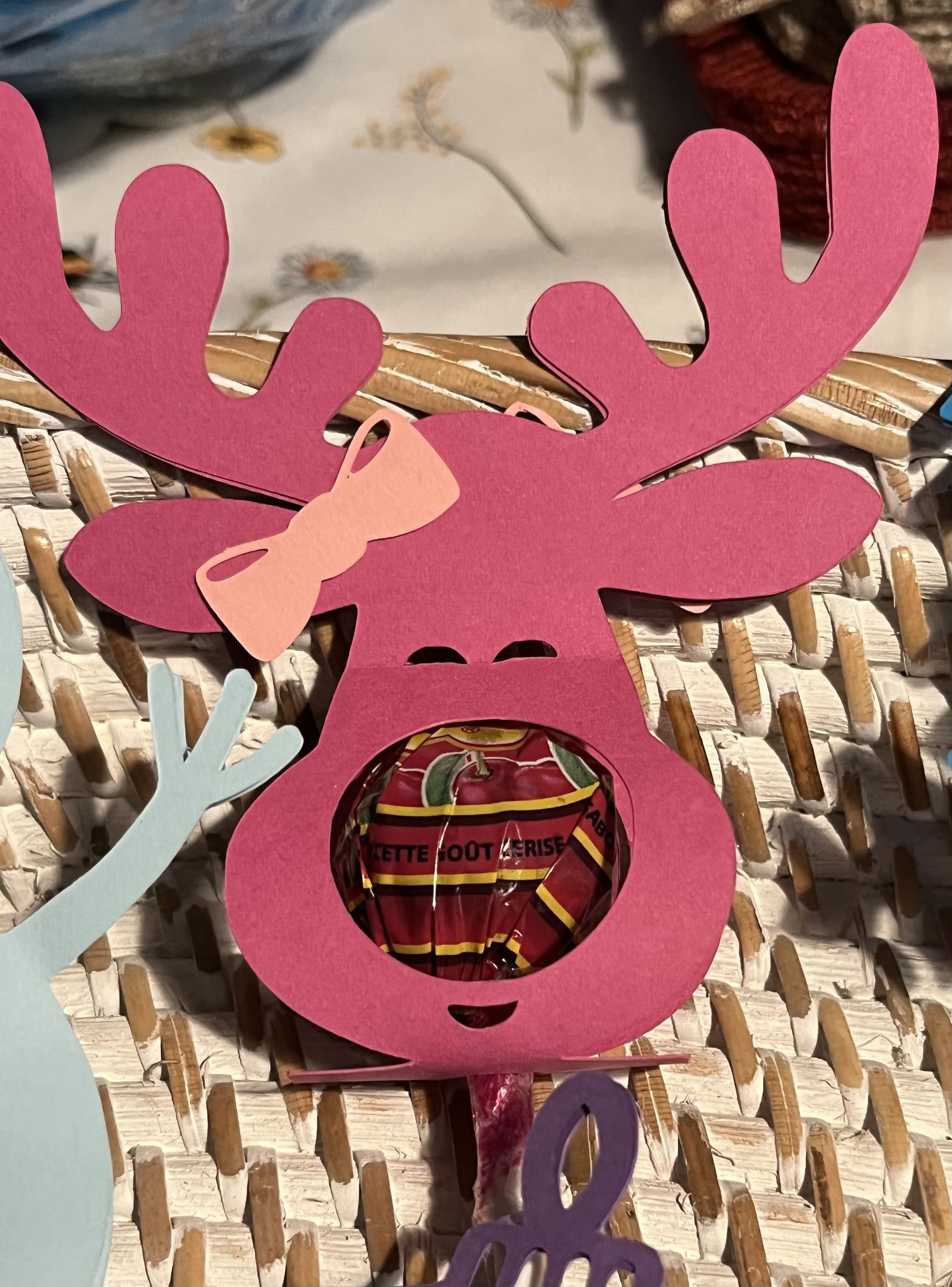 Reindeer lollipop holder