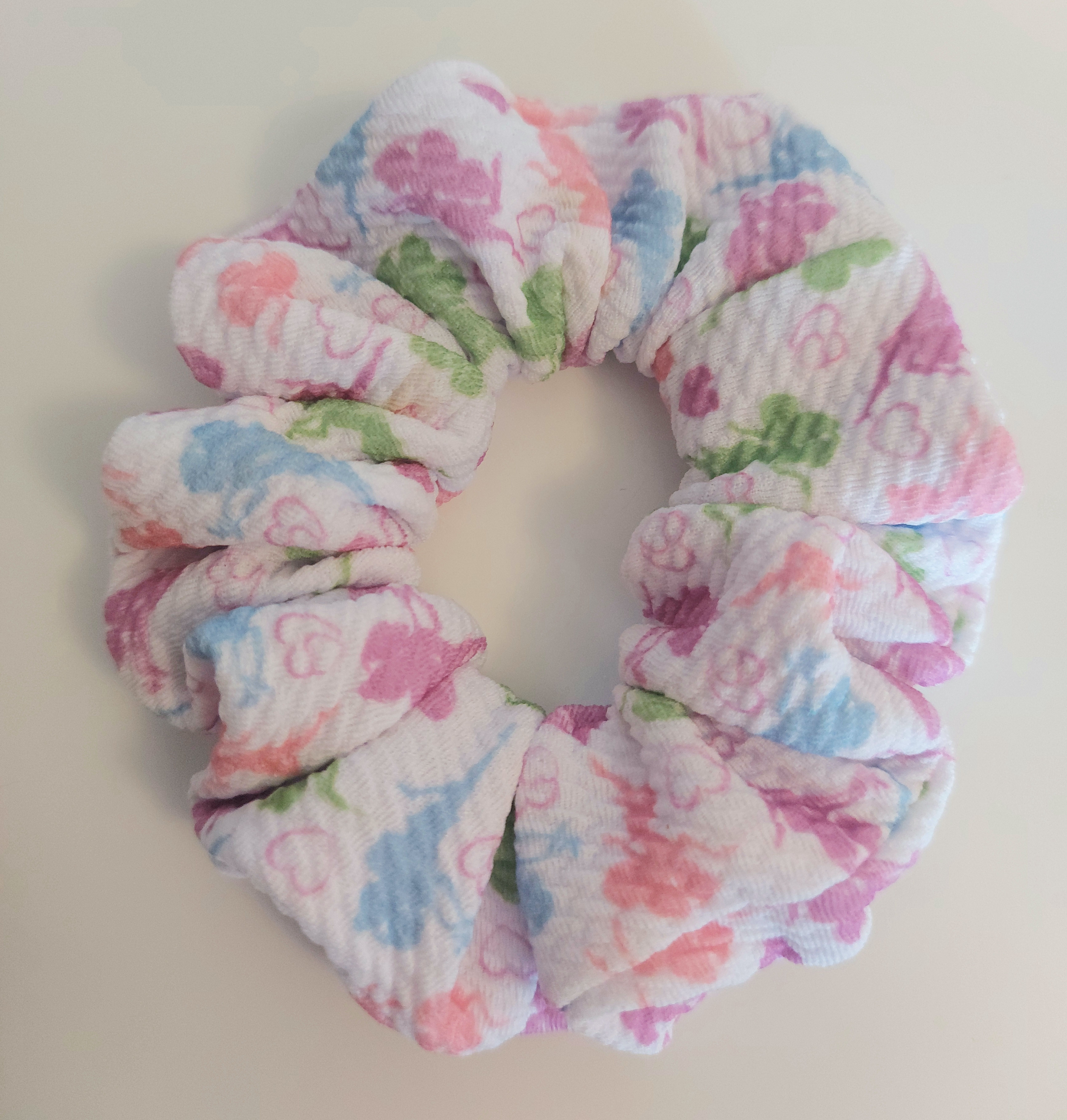 Fairy Scrunchie for Girls, Thinner Hair or Half Ponytails in Bullet fabric.