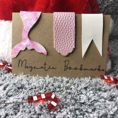 Magnetic Bookmark (Pink mermaid tail)