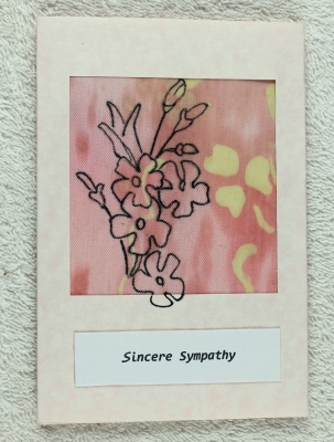 With Sympathy Cards - Handmade