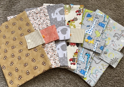 handmade-item handmade-gifts Nappy & Wipe Wallet - Character Numbers