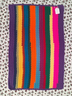 Hand Crochet LapMat called Boiled sweets 66cm x 41cm