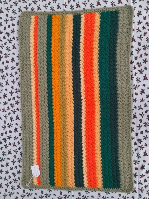 Crochet LapMat called Nearly Autumn 71cm x 43cm