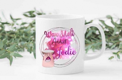 handmade-item handmade-gifts Personalised Wax Melt Addict Mug