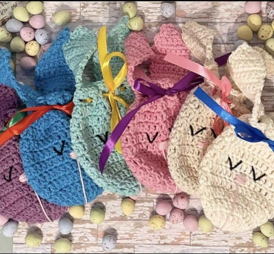 Crocheted Easter Gift Bags