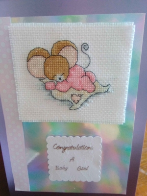handmade-item handmade-gifts New Baby Girl Card