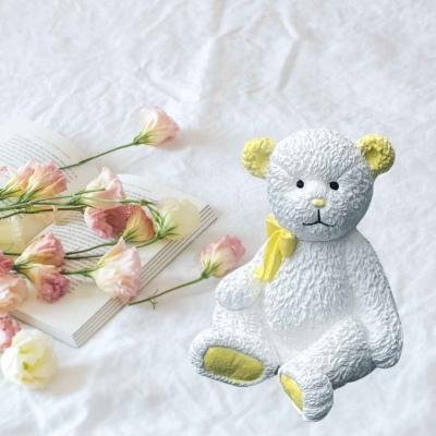 handmade-item handmade-gifts Child Graveside Memorial Stone Teddy Bear