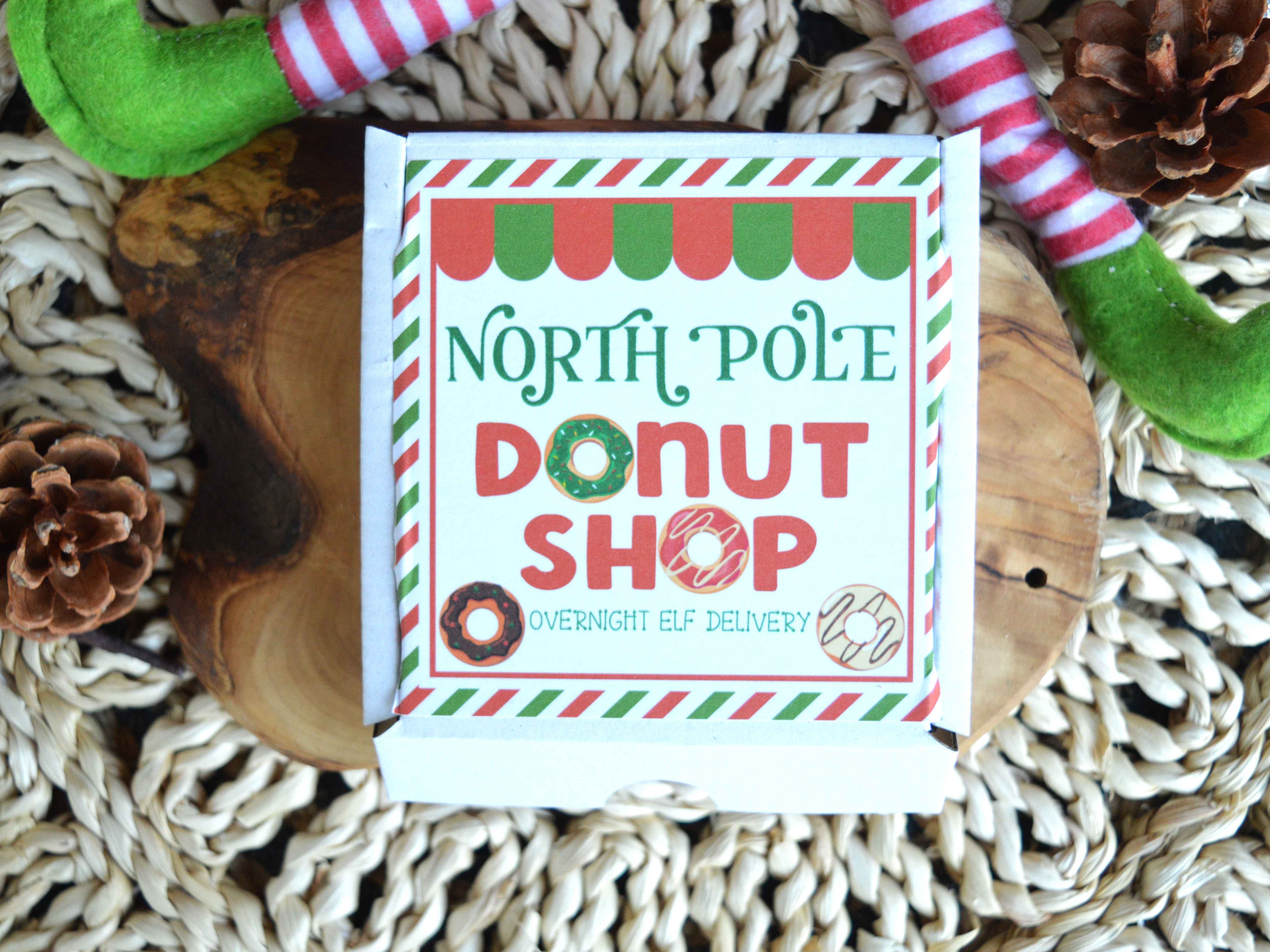 Elf on shelf-Donut biscuits-Christmas biscuits-Sugar Cookies-Iced biscuits-Christmas gift-Elf biscuit-Party favors-Personalized biscuits