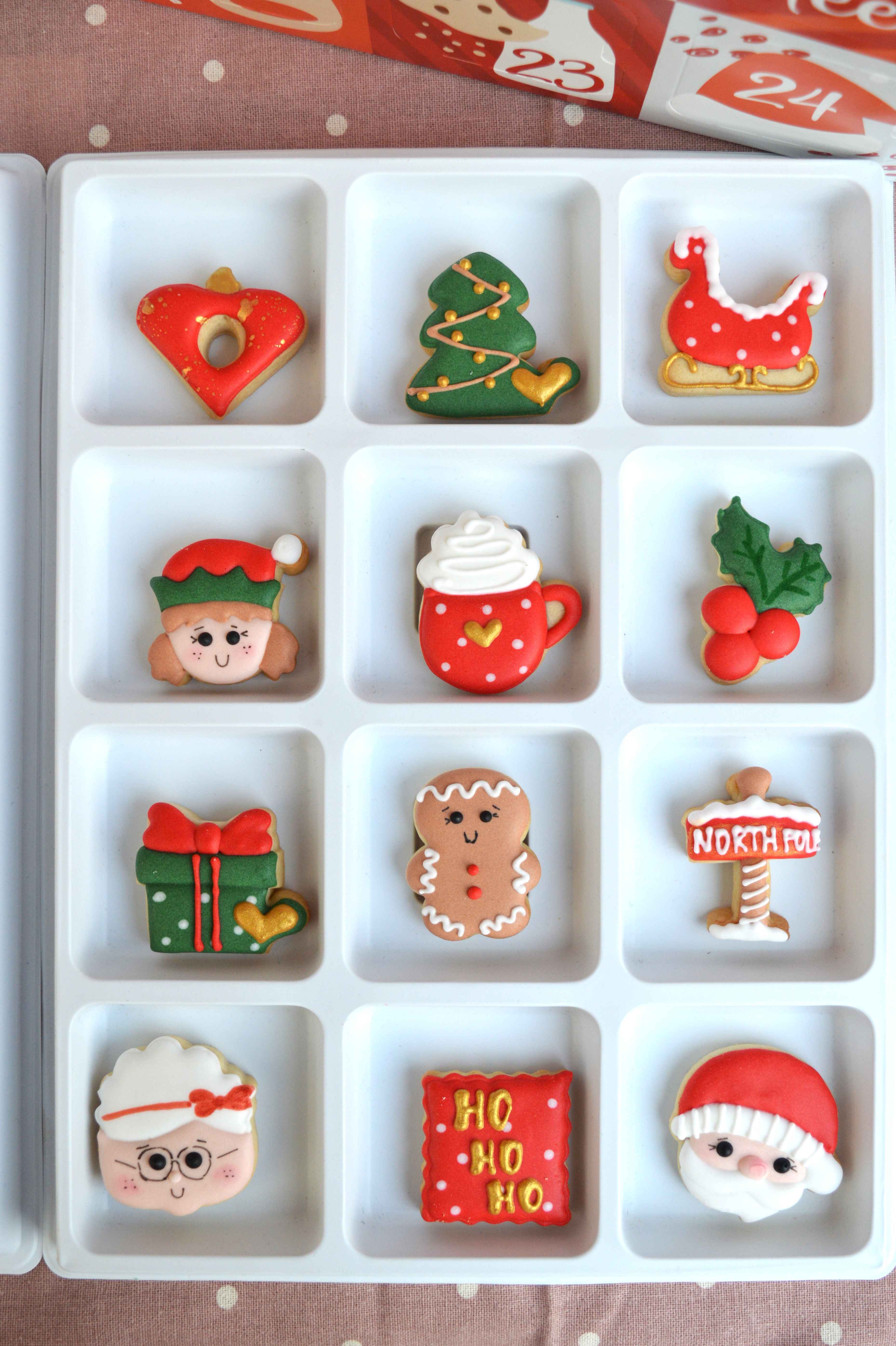 Christmas Advent Calendar - Christmas - Christmas biscuits - Christmas gifts- Christmas Treats - Party Favors - Christmas Presents