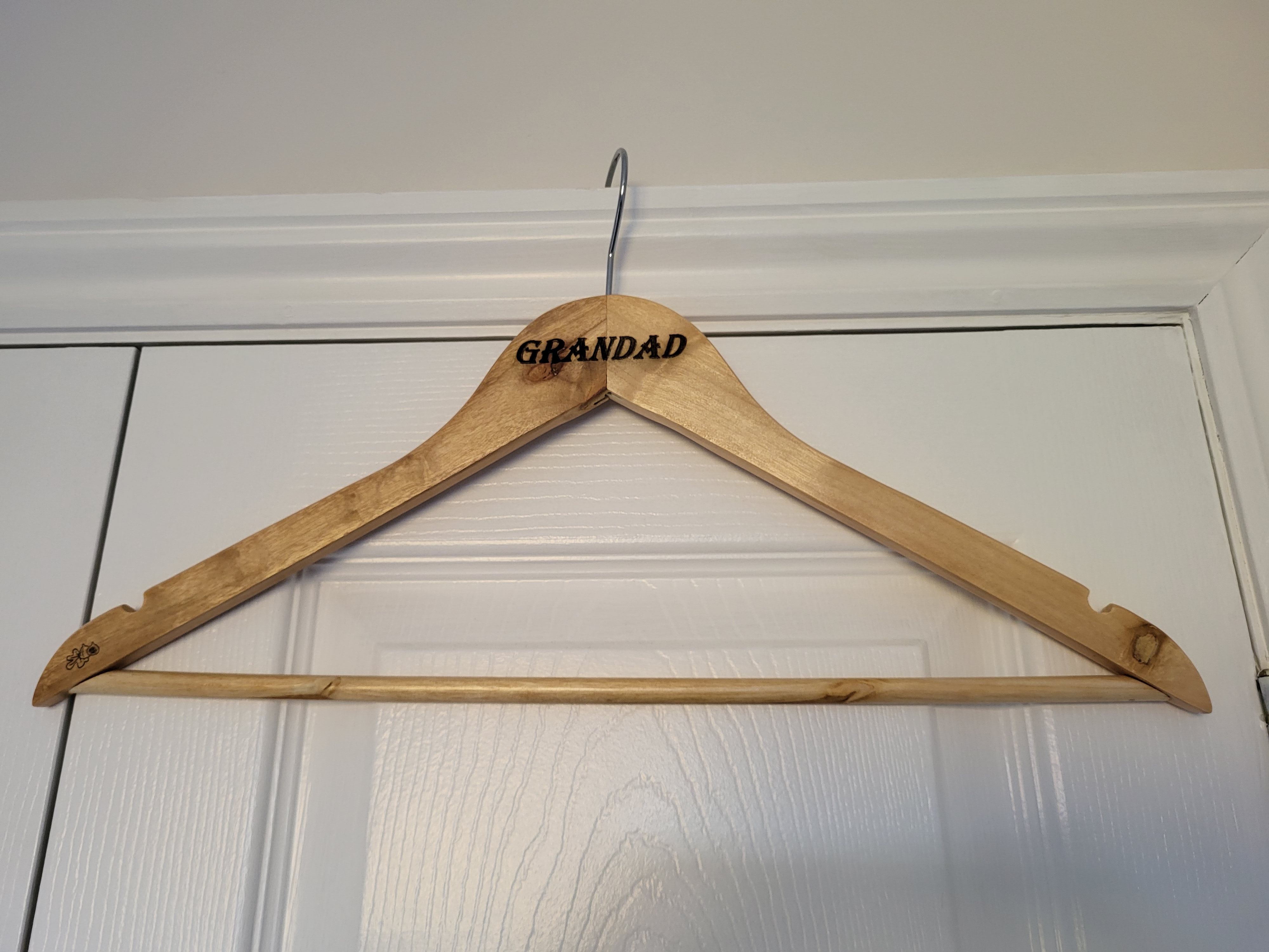 Personalised Wooden coat hangers 