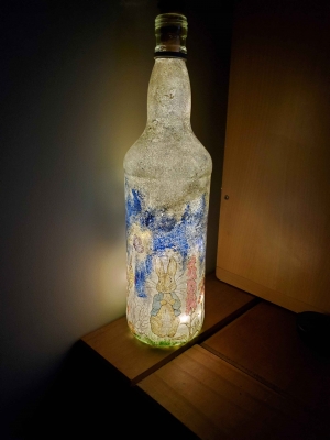Bottle Light with Peter Rabbit Design 