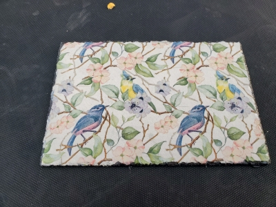 Slate Placemats decorated with decoupage 