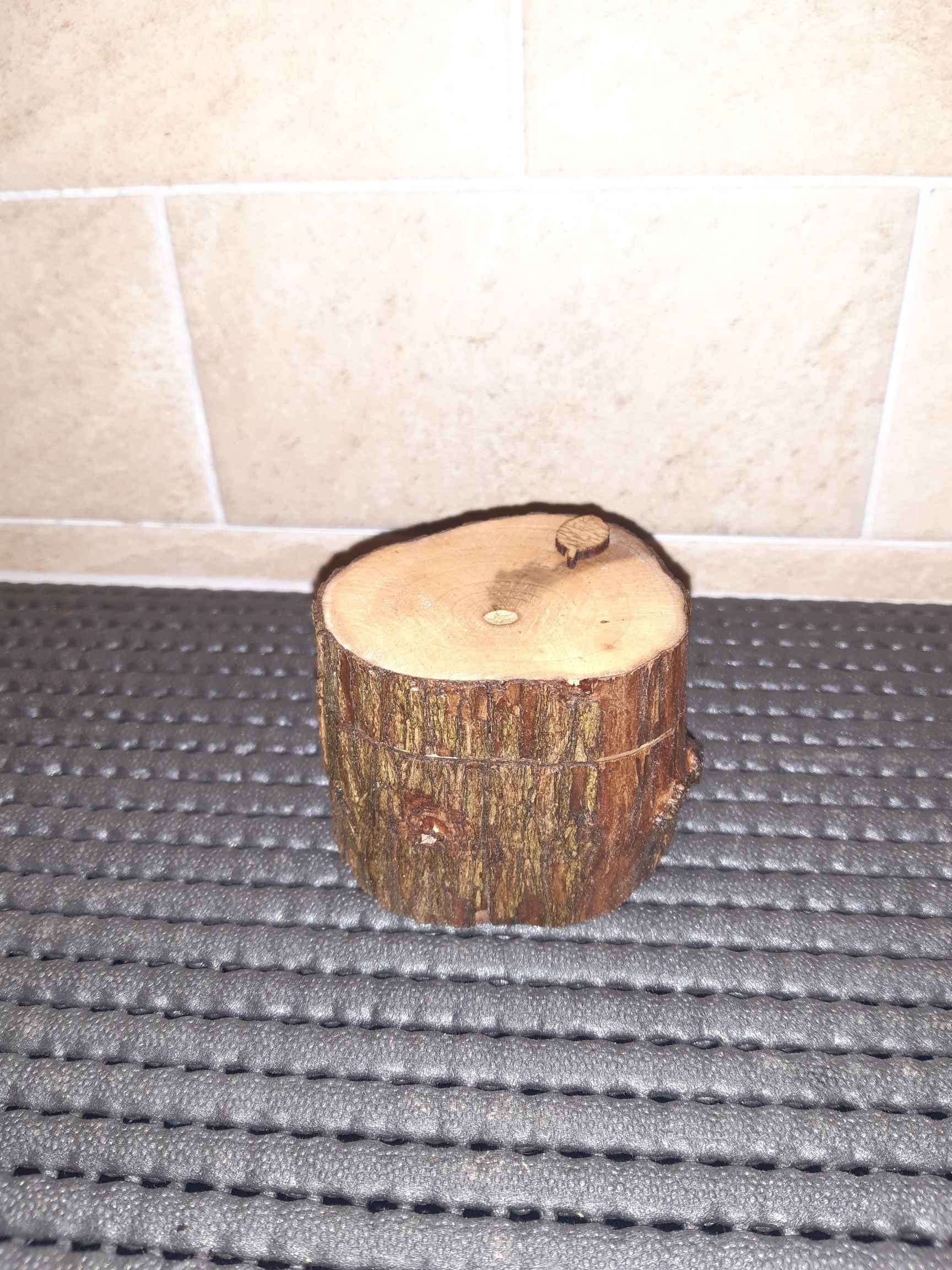 Tree log safe  / trinket box