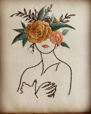 Elegant Flower Lady 