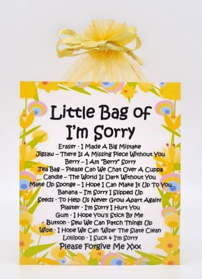 Little Bag of Iâ€™m Sorry - A Unique Way To Apologise / Sorry Gift / Keepsake / Present/ Apology Gift / Forgive Me / Sorry Gift
