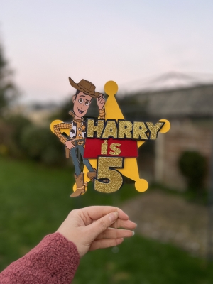 Toy Story’s Woody Personalised Cake Topper