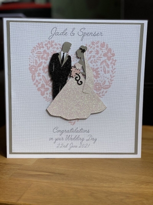 handmade-item handmade-gifts Elegant Handmade Wedding Card