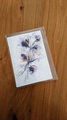 handmade-item handmade-gifts Greeting Card - Loose Floral Watercolour Print