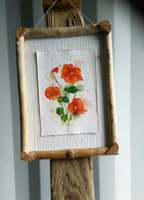 Original Watercolour - Driftwood frame