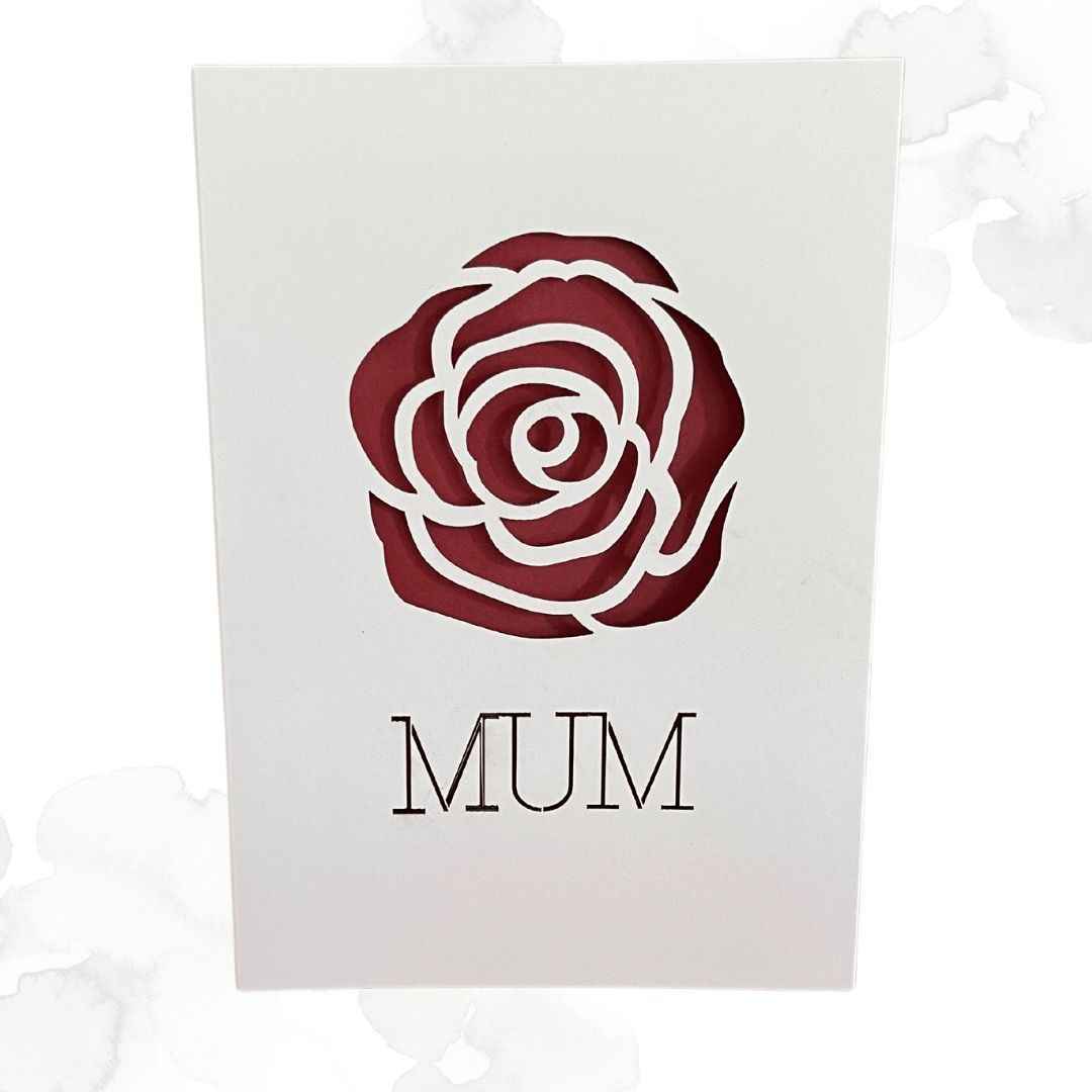 Rose bud Mother's Day card