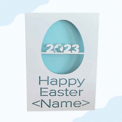 Happy Easter 2023 personalised card