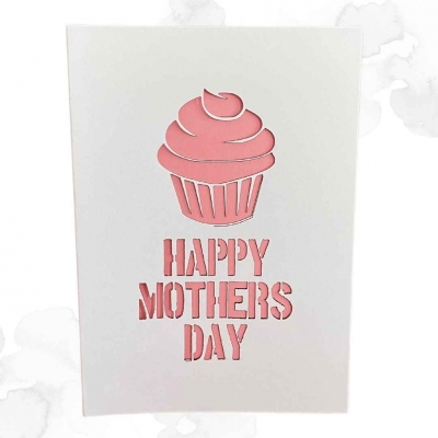 Mother's Day cup cake card