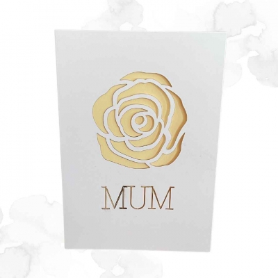 Rose bud Mother's Day card